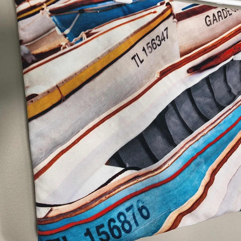 Coast & Valley Pillow French Traditional Wooden Boats L 26